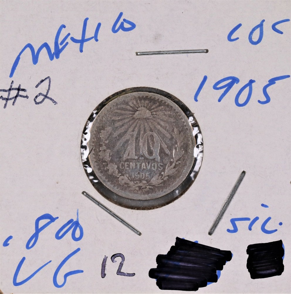 1905 Mexico 10 Centavos #2