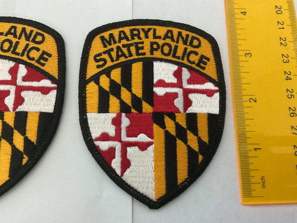 Maryland State Police collectable Patch Set 2 pieces Tracking