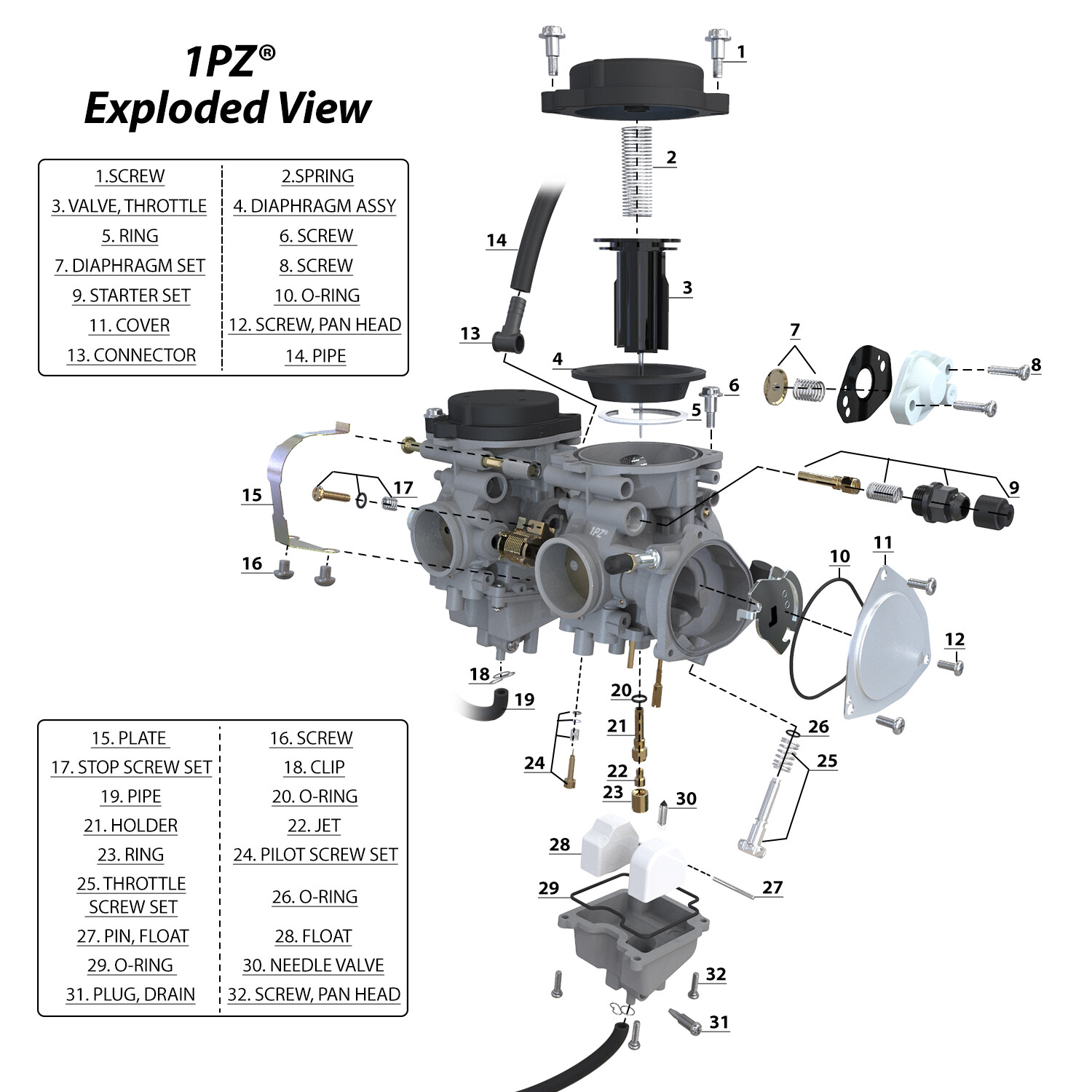 OEM Carburetor Carb for Yamaha Raptor 660R YFM660 YFM660R #5LP-14900-00-00 ATV