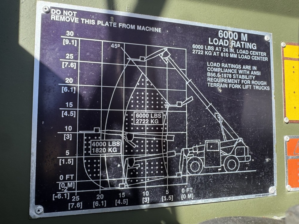 JLG 6000m Telehandler 6k 4X4 5.9 cummins engine