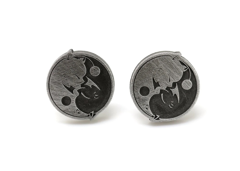 Moogle Yin & Yang Cufflinks - Final Fantasy