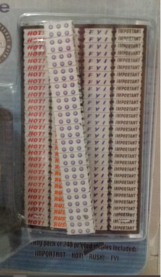 PunchLine Printed Staples and Stapler Binds 2-10 Sheets Black FYI HOT! Rush!