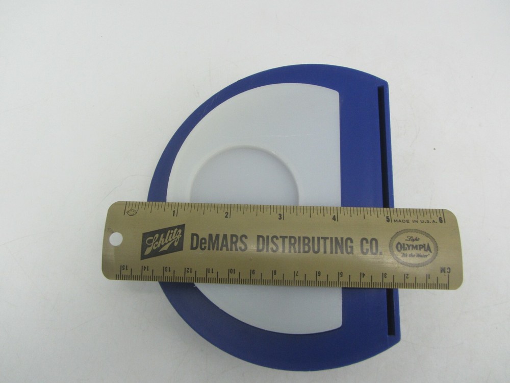 Plastic Olympus Pen Micro Camera Lens Store Display Stand Blue & White