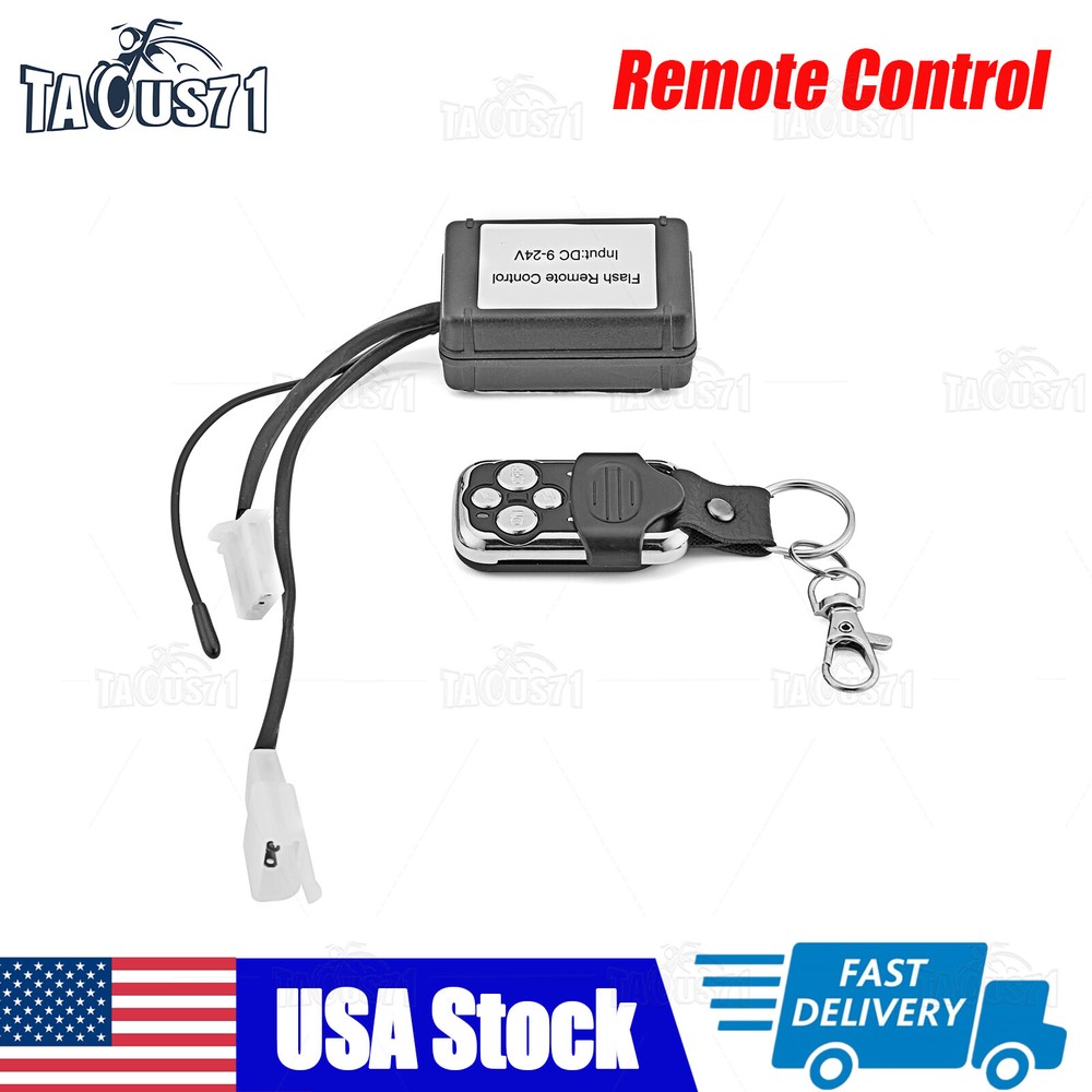 Wireless Remote Control ON/Off Switch Strobe For LED Work Light Bar Offroad US