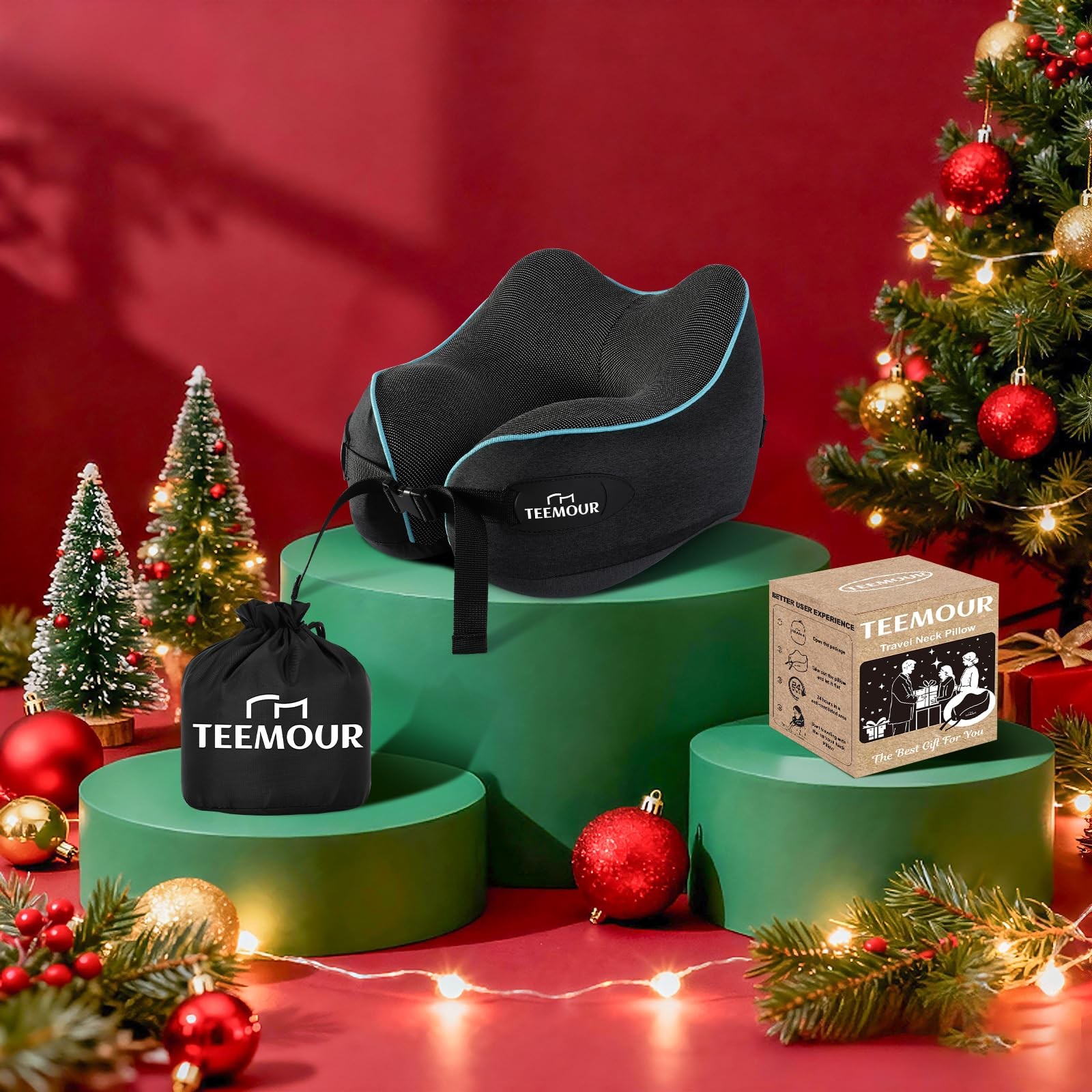 Neck Pillow for Traveling, Travel Neck Pillow for Airplane Memory Medium Size