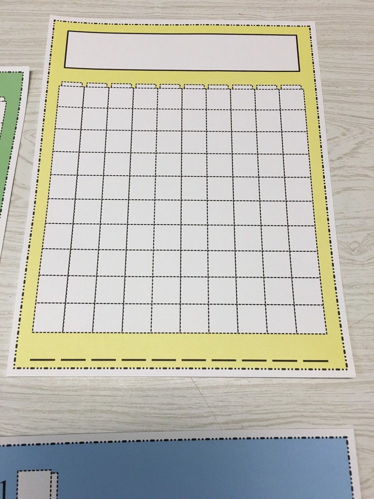 Write-On/Wipe-Off Unifix Cube Mats set