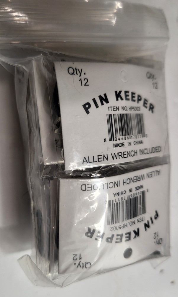 144 Locking Pin Keepers w/ Allen Wrench