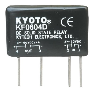KYOTO ELECTRIC KF0604D Relay Solid State, 32 VDC Input, 4 Amp, 60 VDC Output,...