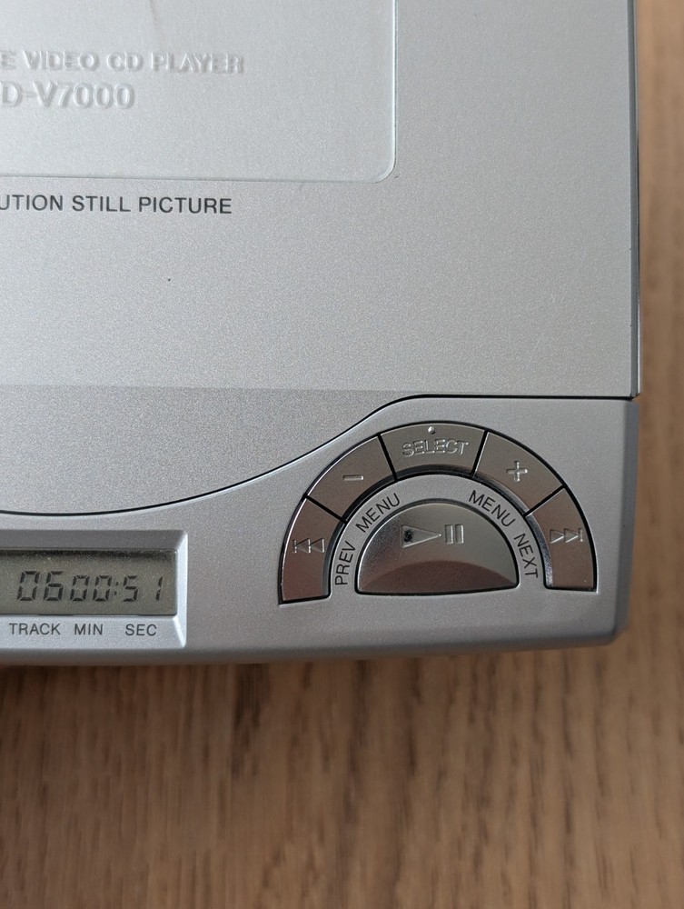 SONY D-V7000 Discman & VCD Portable Player, Tested & Working