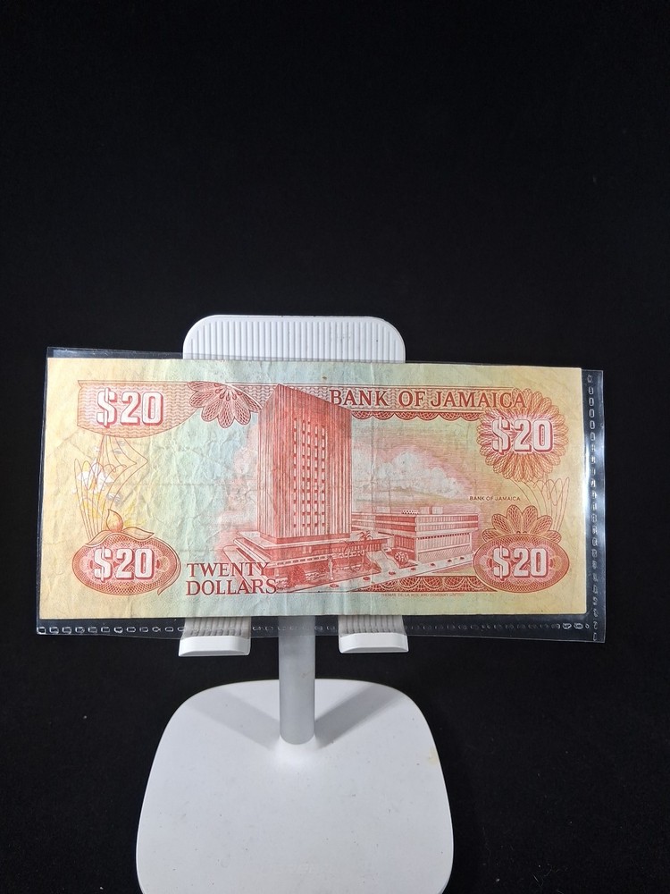 1999 JAMAICA 20 DOLLAR BANKNOTE VF