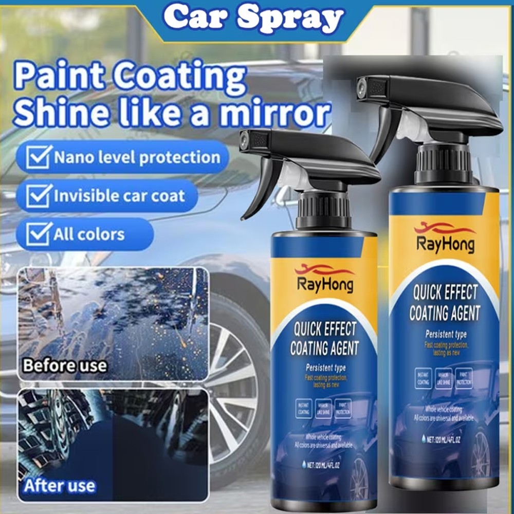 Car Coating Spray,Quick Effect Coating Agent,Car Scratch Wax Polish Spray Liquid