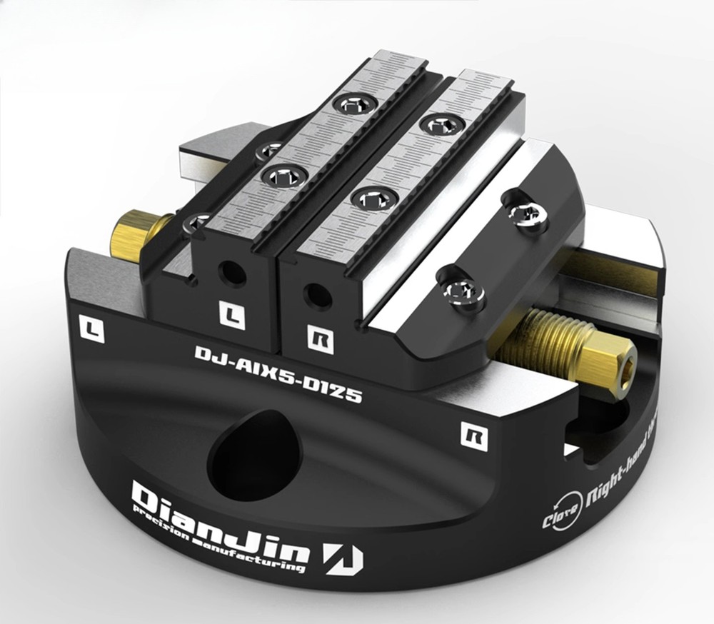 4 /5-axis quick-change fixture zero-point disc type integral self-centering vise