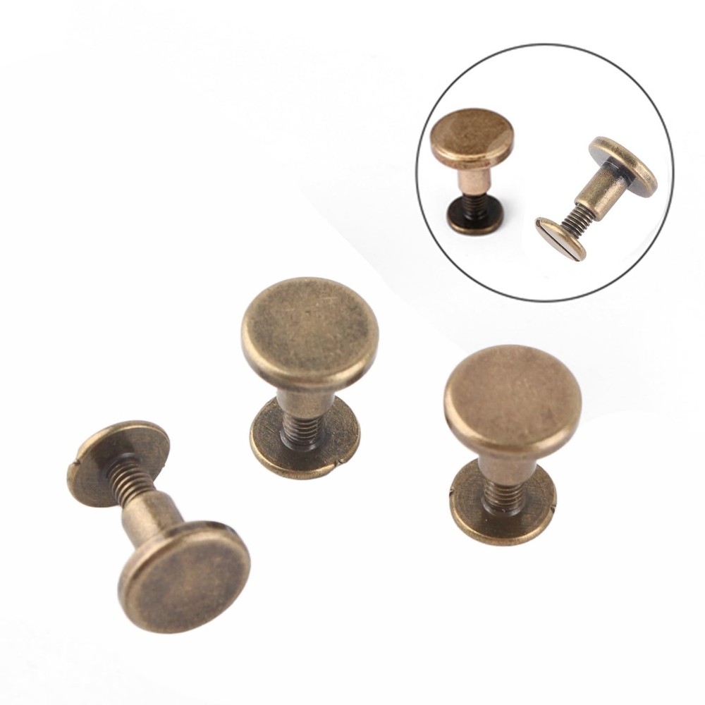 Rivets, 20 Pieces Flat Head, Copper, Brass, Screws, Nuts, Nails, Rivets...