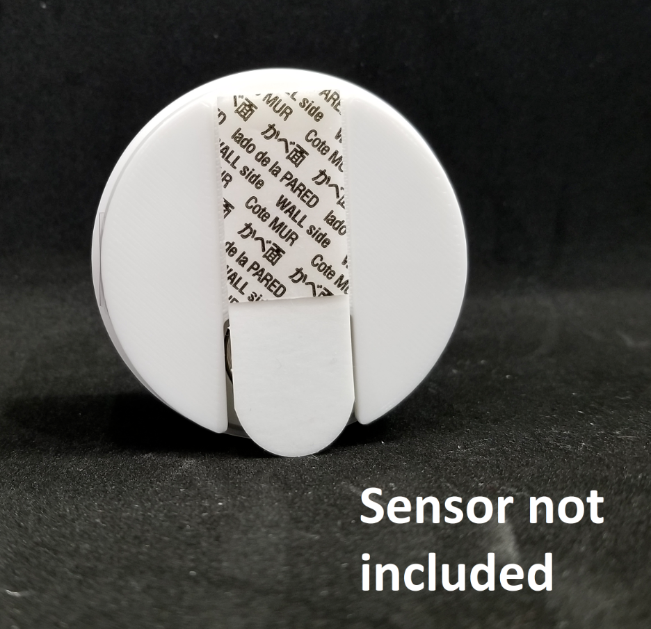 wall mount for Nest Temperature Sensor 3D printed (no drill, no damage to wall)
