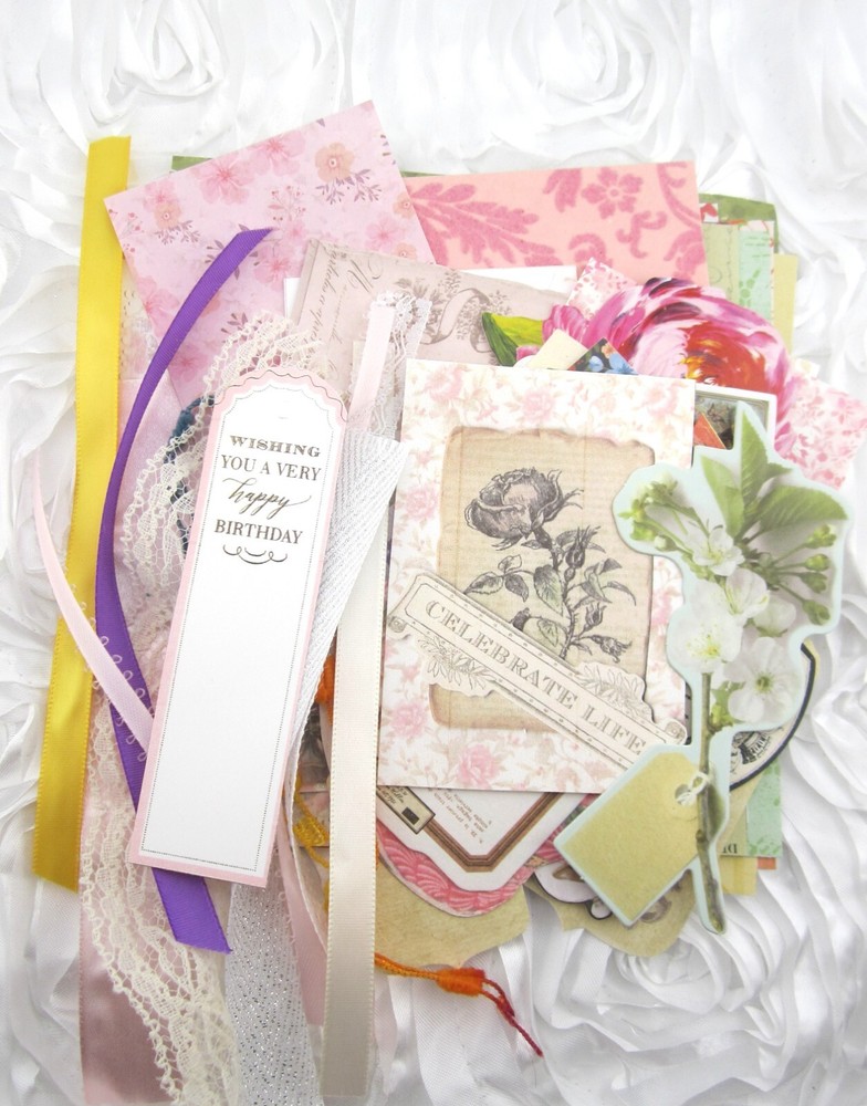 junk journal ephemera 50+ Piece Lot