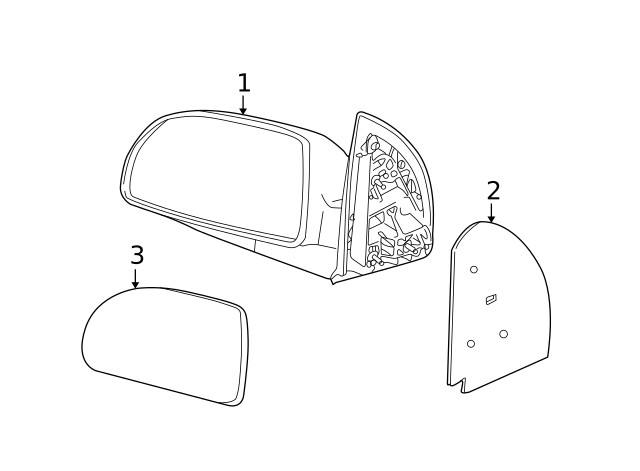 Genuine GM Mirror Assembly Gasket 22691020