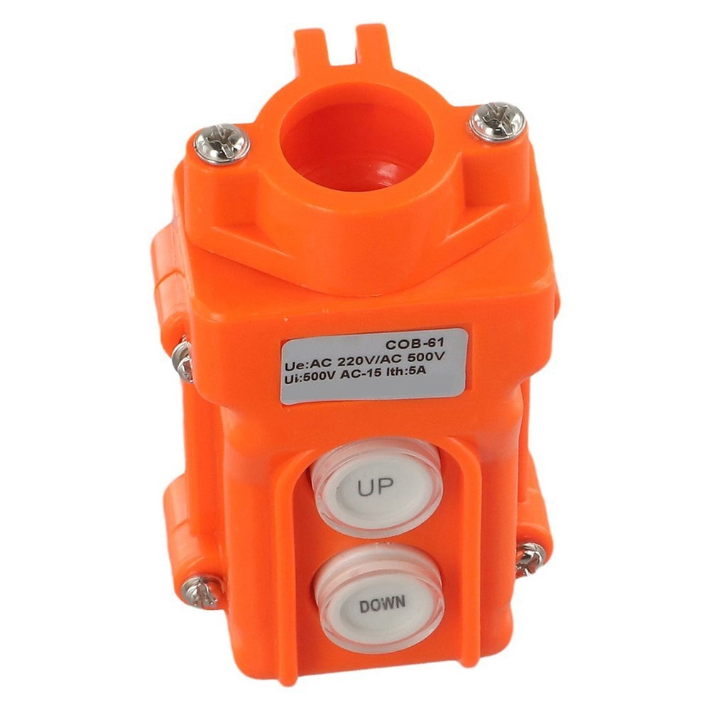 Compact Crane Push Button Switch COB61 with Sealed Rubber Cable Sleeve