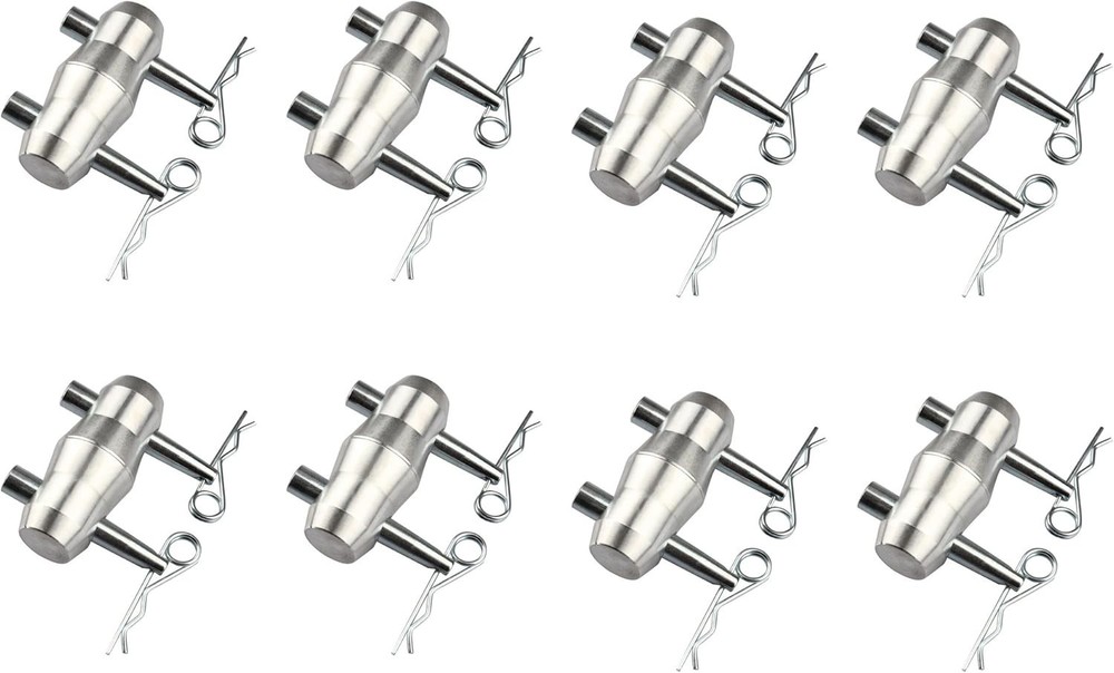 8 Pack Double Ended Conical Truss Coupler with Clips, Stage Lighting Replace ...