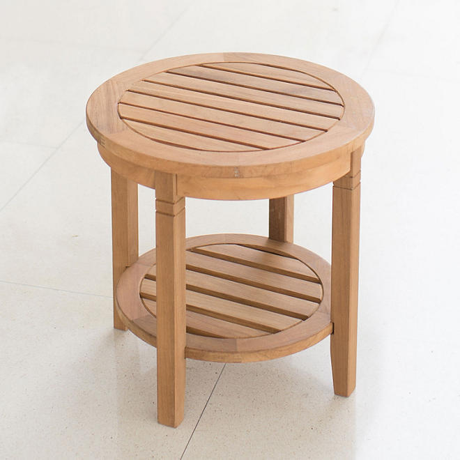 Cambridge Casual Weston Teak Side Patio Table