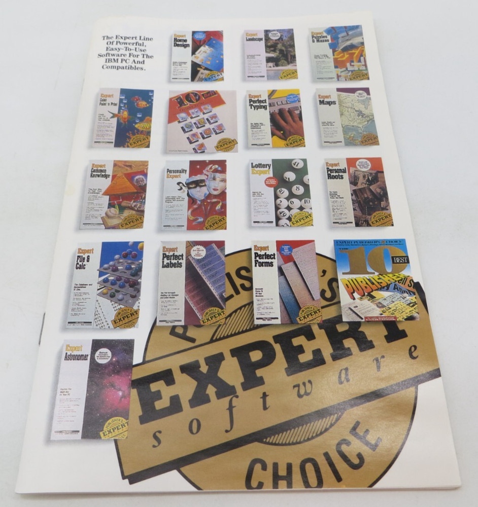Expert Software Spring 1992 Catalog vintage computer reference