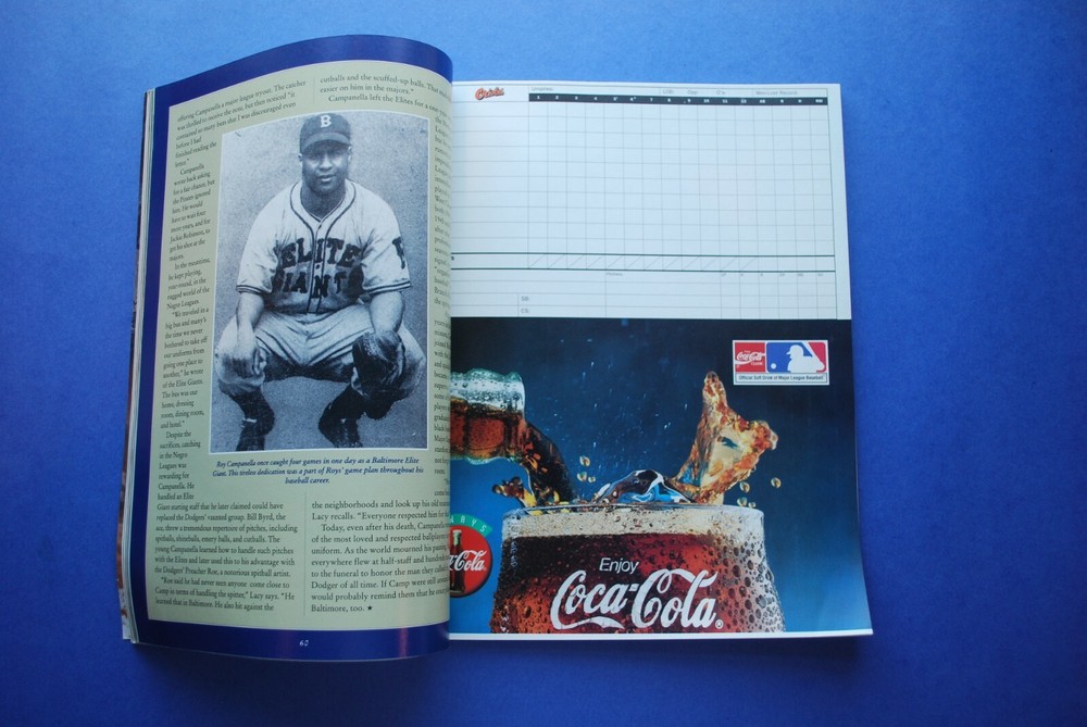 1993 Baltimore Orioles Baseball Program - Chuck Thompson cover EX-MT/NM
