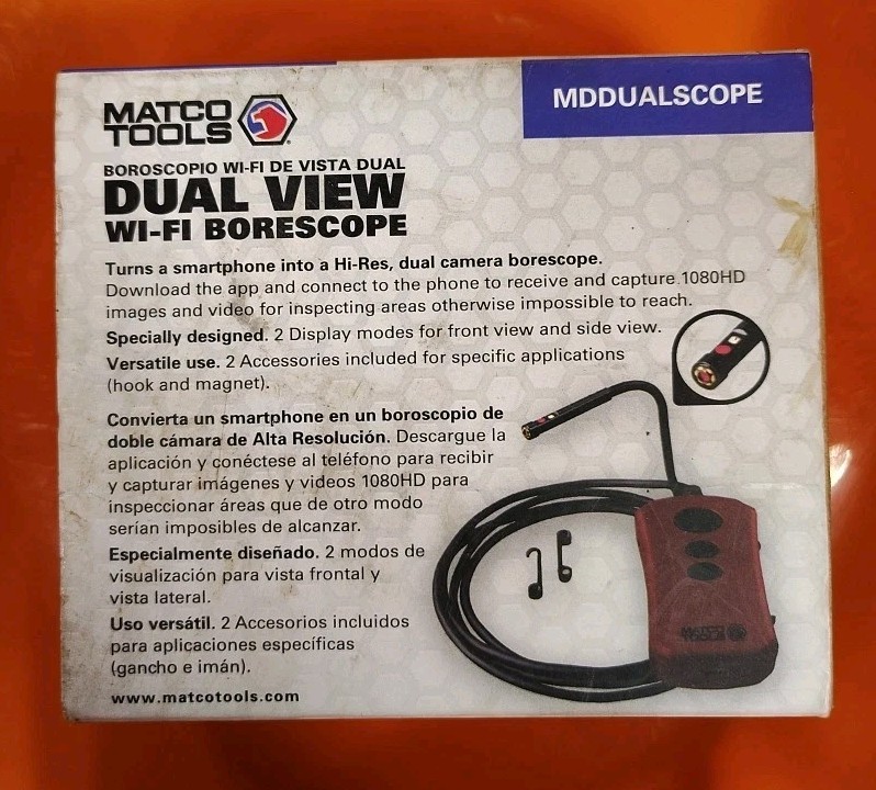 New - Never Used - Matco Dual Camera WiFi Borescope