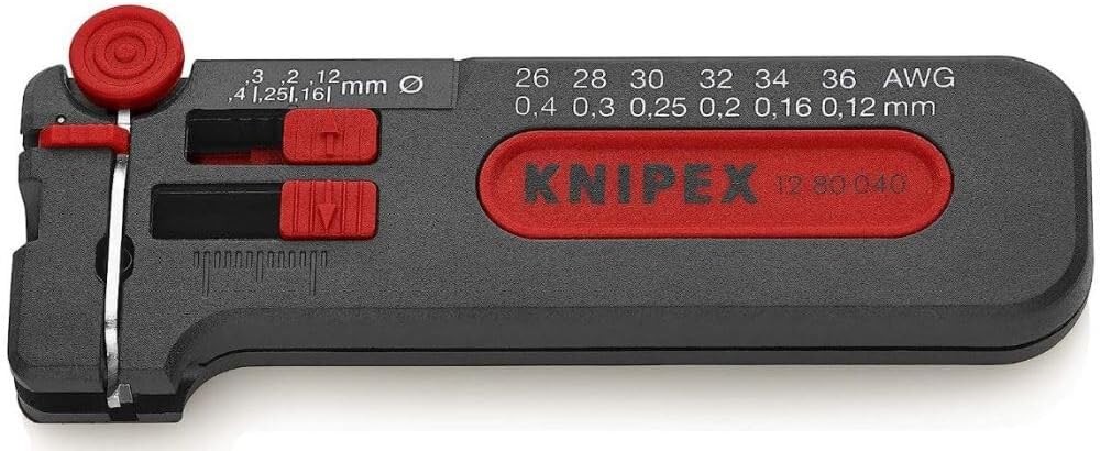 KNIPEX Tools - Precision Mini Wire Stripper, 26-36 AWG One Size, Multi