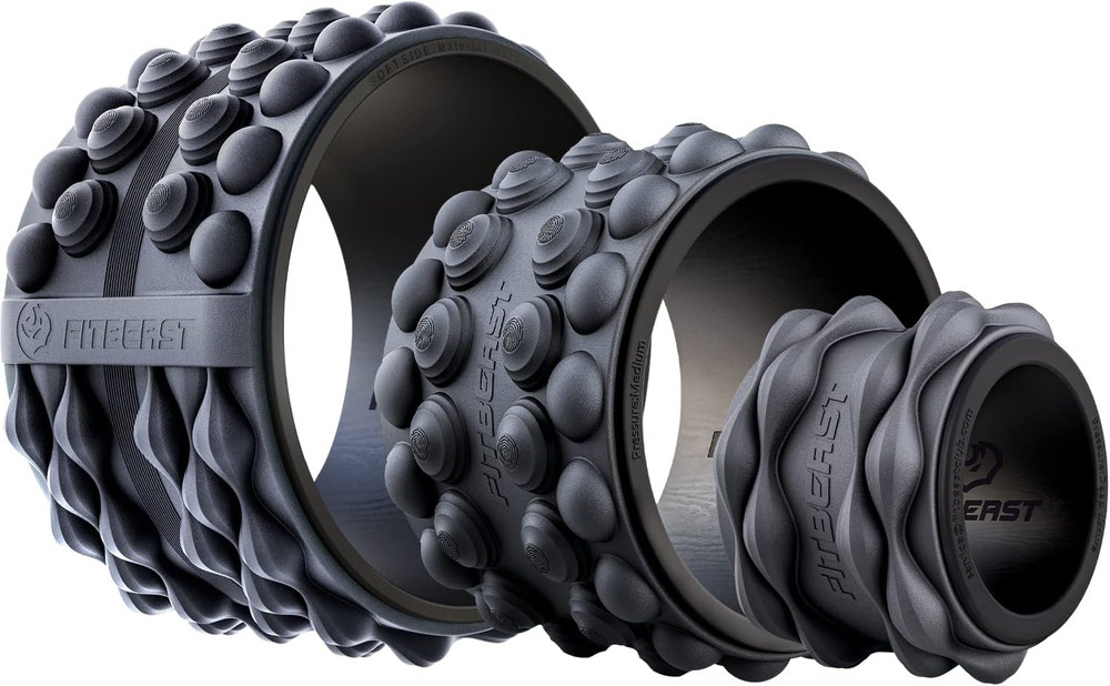 Back Roller, Back Wheel Foam Roller - Targeted Muscle Roller for Deep Tissue Mas