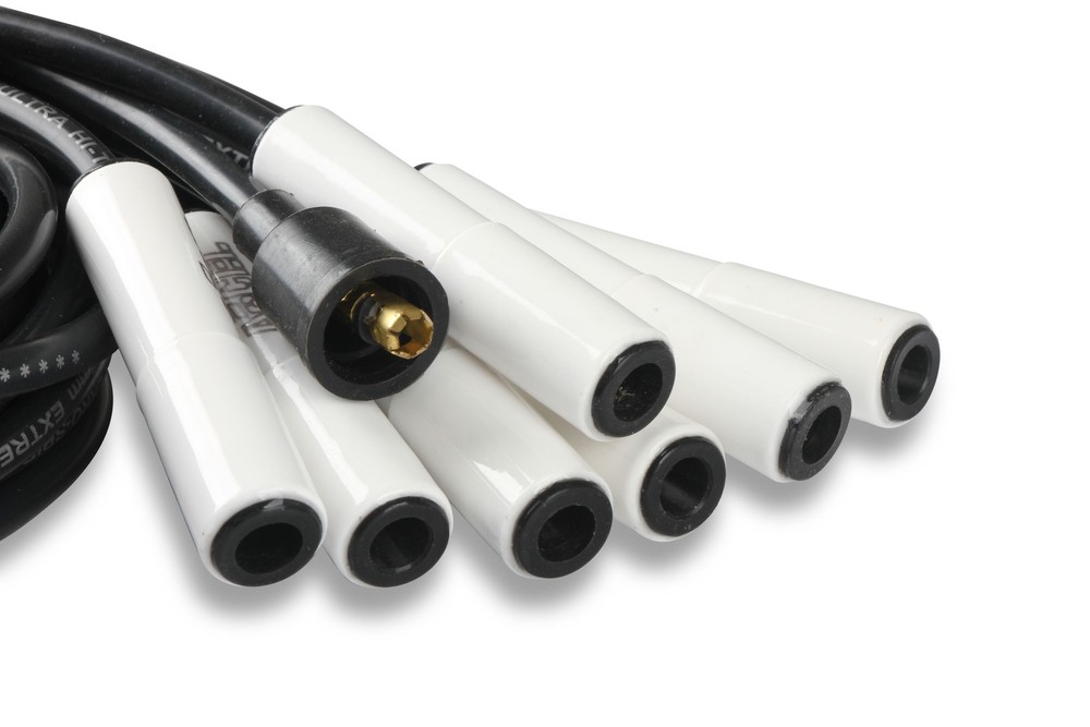 9000C Spark Plug Wire Set - Universal - 180 Deg White Ceramic Boots