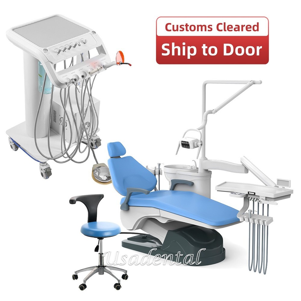FDA Dental Unit Chair DC Motor / Protable Unit Sunction Compressor Trolley Stool