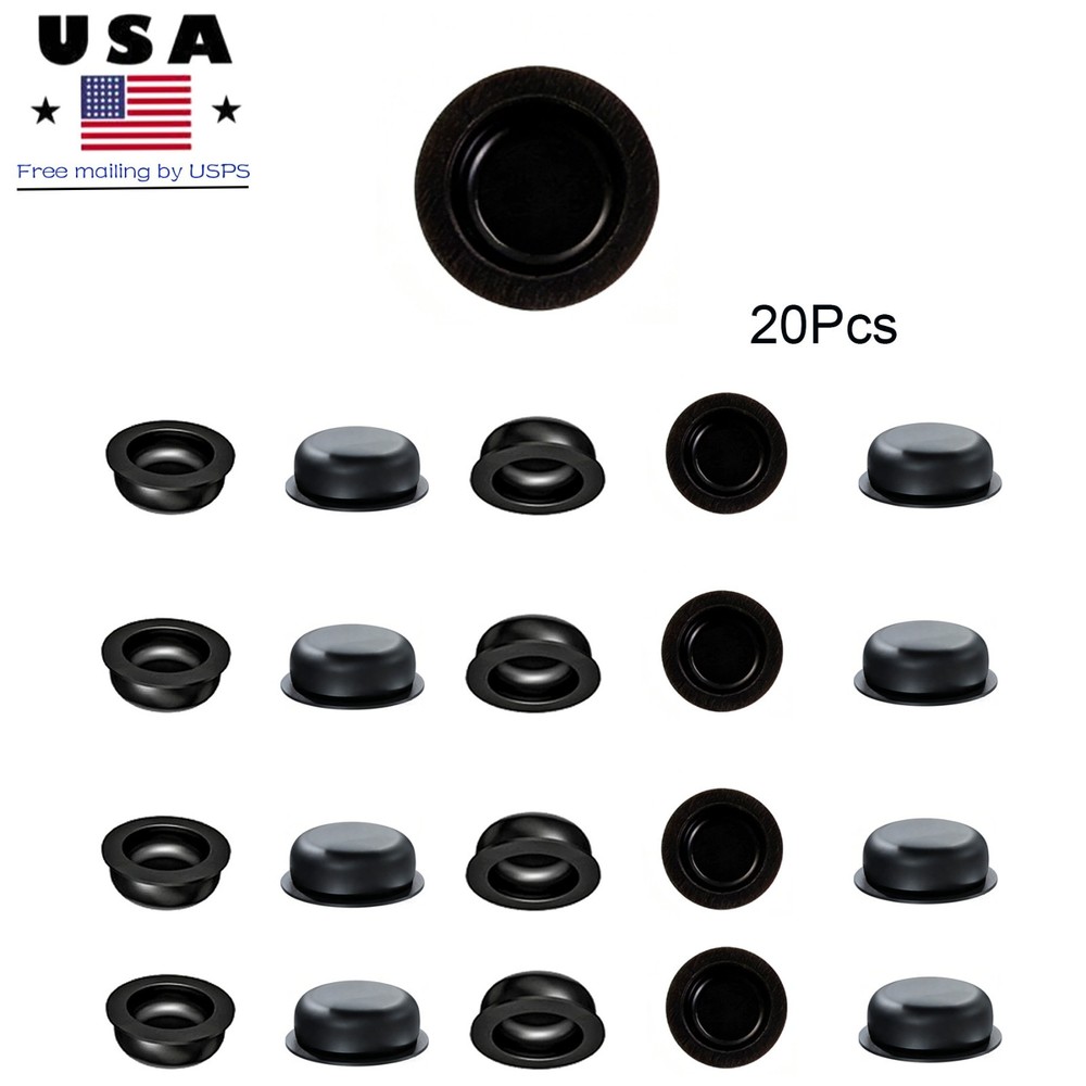 20Pcs Zest Locator Dental Lab Processing Retention Replacement Inserts Cap Black