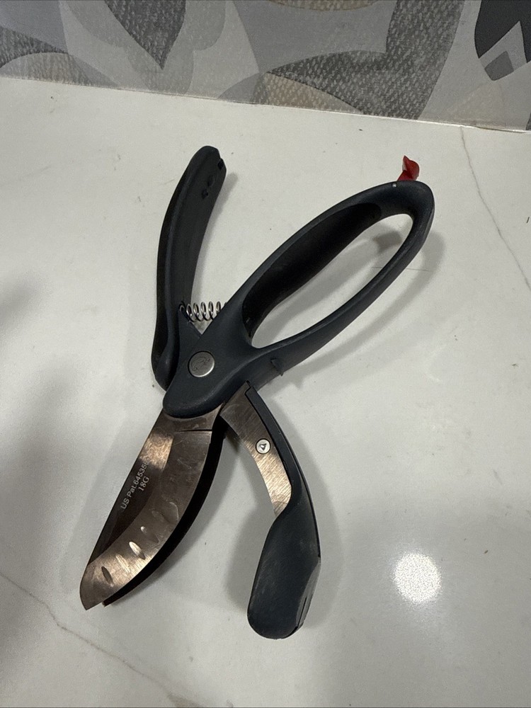 Pampered Chef Kitchen Shears Salad Chopping Double Blade