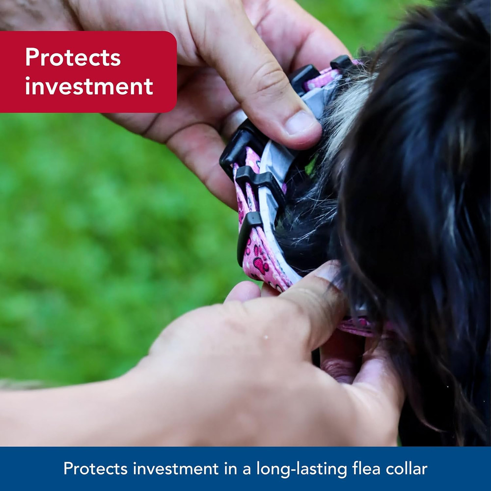 Pet Secureaway Collar Protector for Flea Collars - Adjustable Pet Accessory - Pr