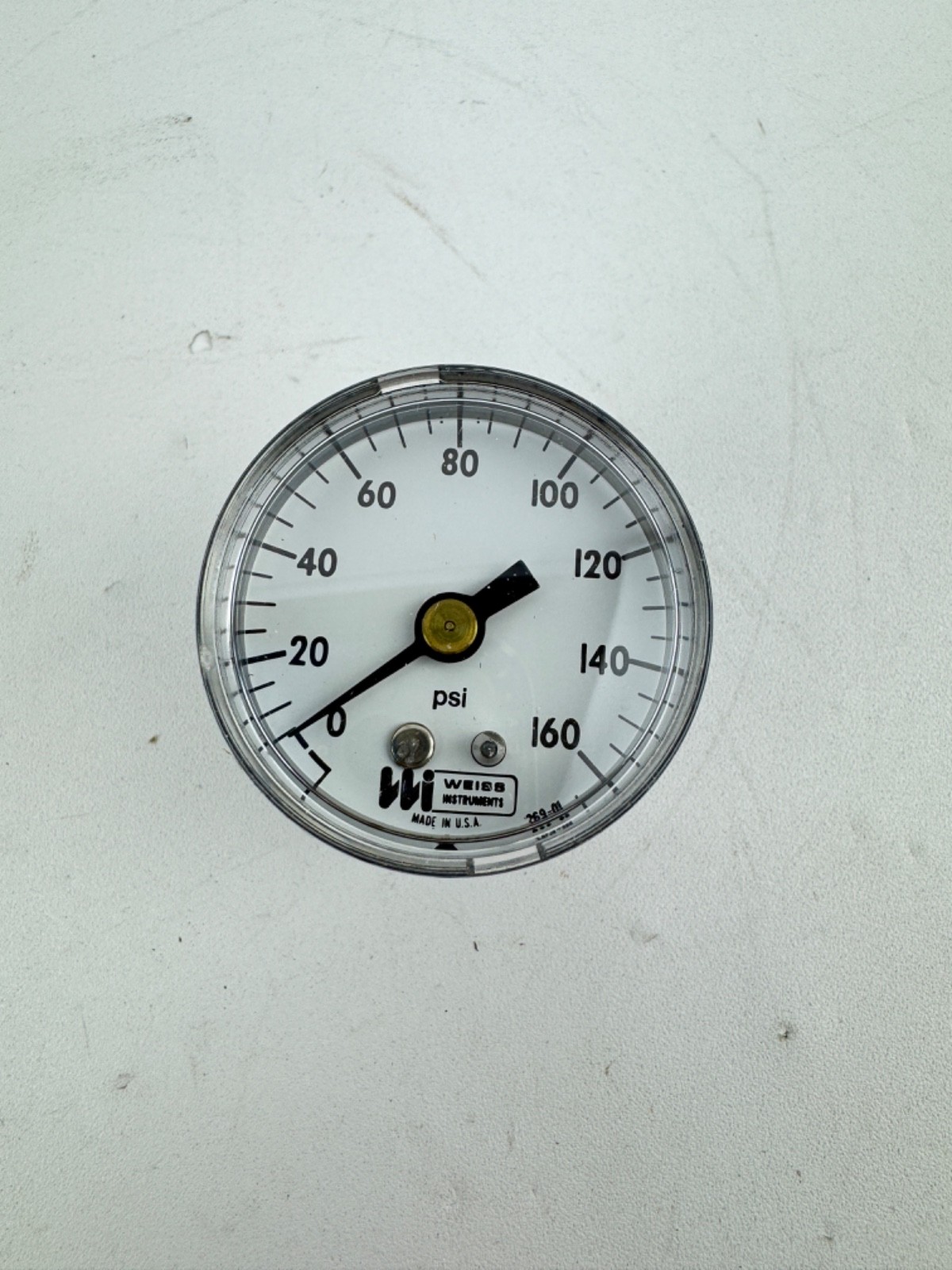 Weiss Instruments Pressure Gauge 15 160 1BD 0-160 PSI