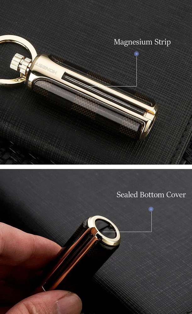 Permanent Match Lighter Forever Never Ending Match Lighter with Keychain,Surv...