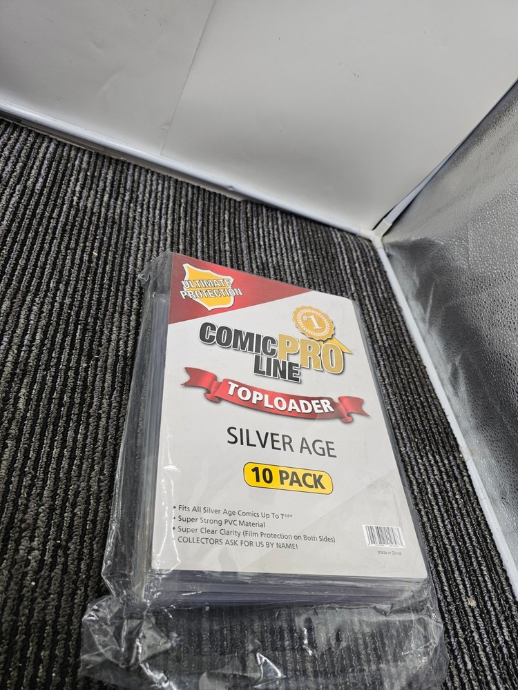 (QTY 10) Comic Pro Line Silver Age Top Loader Ultimate Protection