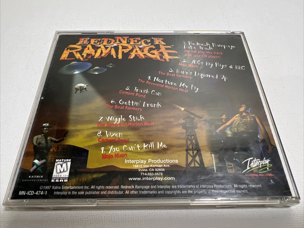 Redneck Rampage PC-CDROM Software Game 1997 Interplay Tested