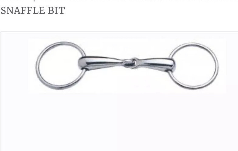 NWT Sta-brite stainless steel loose ring snaffle 5"