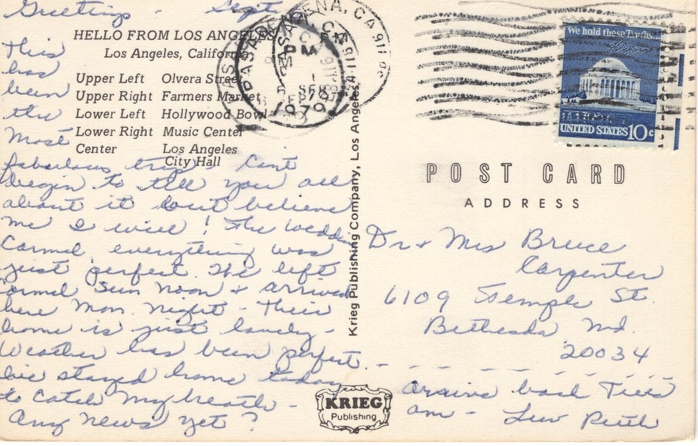 HELLO FROM LOS ANGELES, CA - PC4878