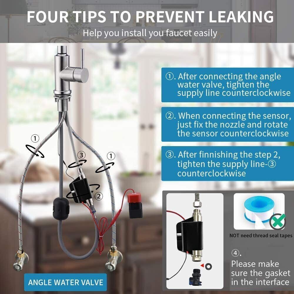 Touch Sensor Kitchen Sink Faucet with Sprayer Pull Down Automatic Mixer Tap US