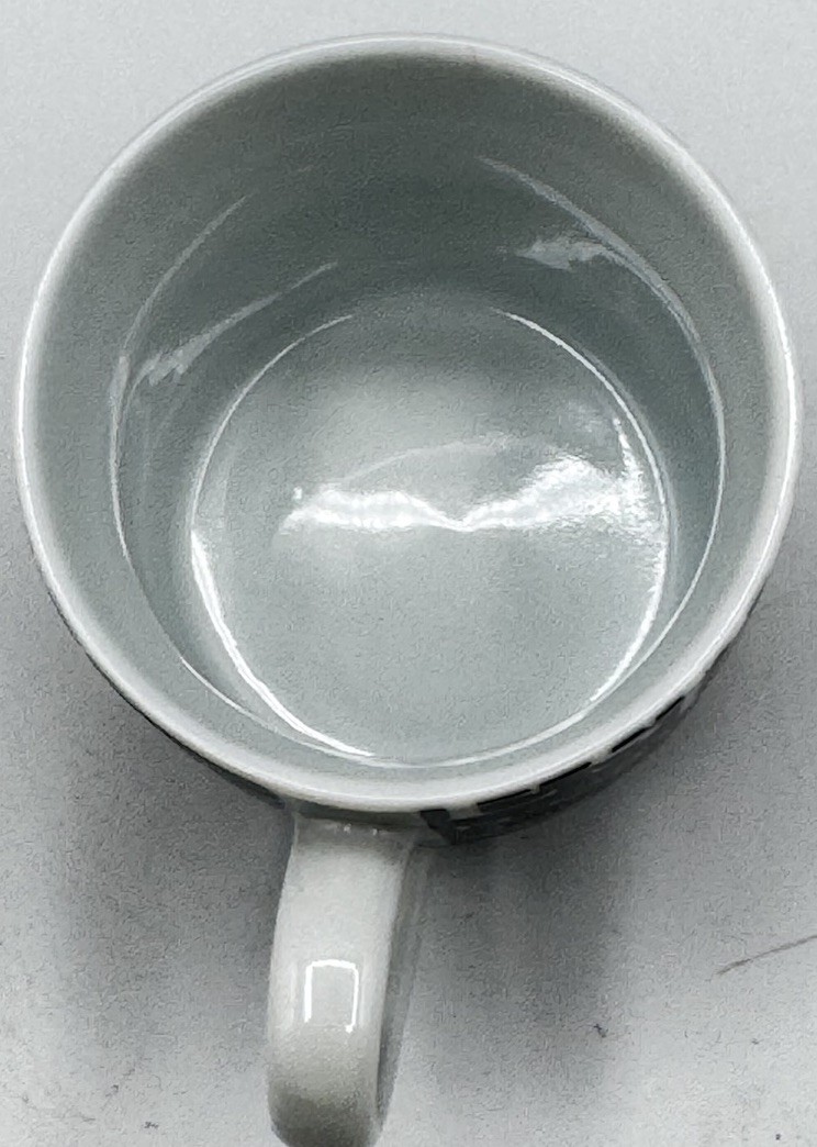 Könitz "Espresso" Cup and Saucer Set Eclectic Artsy