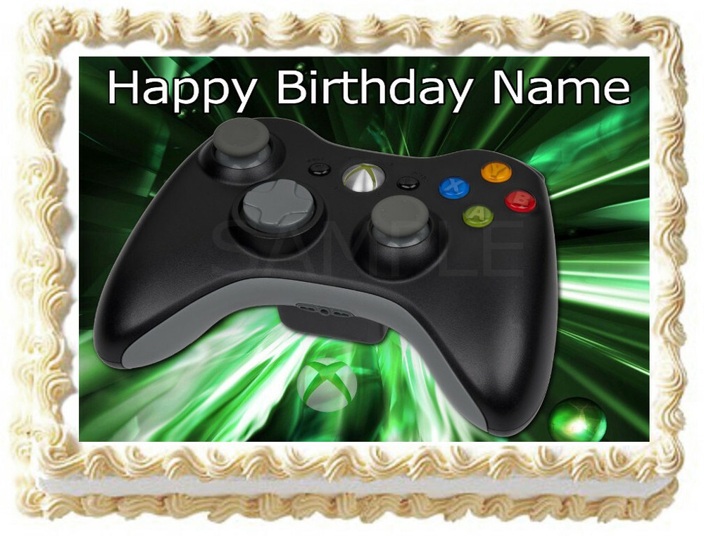 XBOX one Remote Controller Edible cake topper Party image