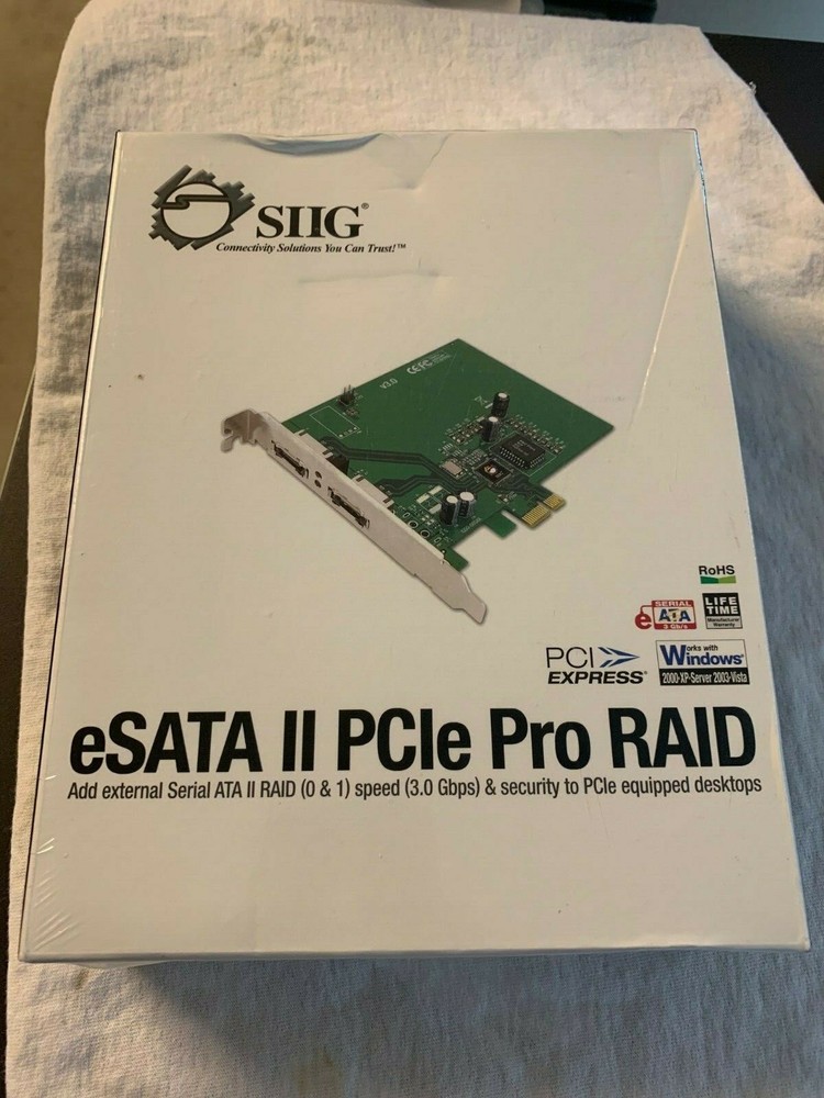 SIIG ESATA II PCIE PRO RAID CONTROLLER SC-SAE312-S3