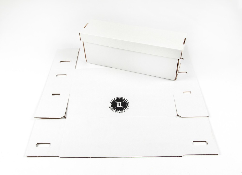 GEMINI Thick-Grip Long Comic Storage Box with Lid (glue-free)