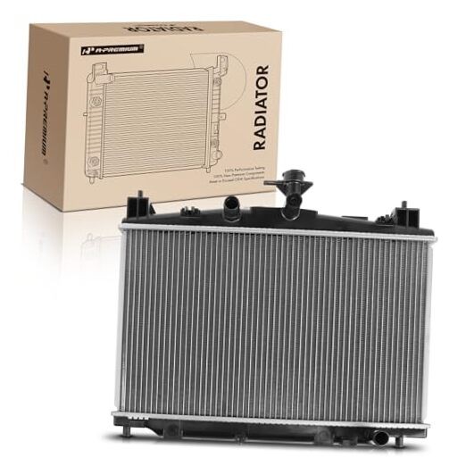 Engine Coolant Radiator Assembly Compatible with Mazda 2 2011 2012 2013 2014