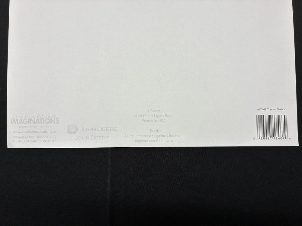CREATIVE IMAGINATIONS "JOHN DEERE" 12 x 12 SINGLE-SIDED PAPERS