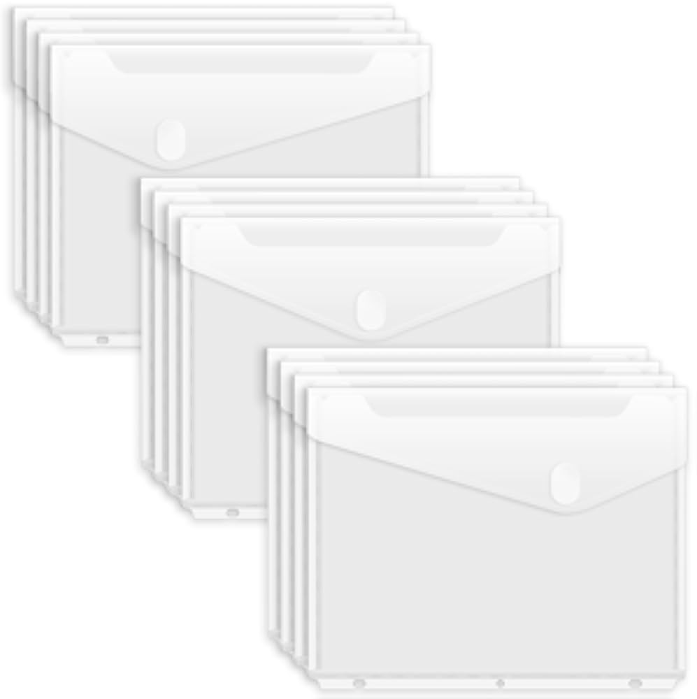 Binder Folders with Stagred Closures, High acity Binder Poets