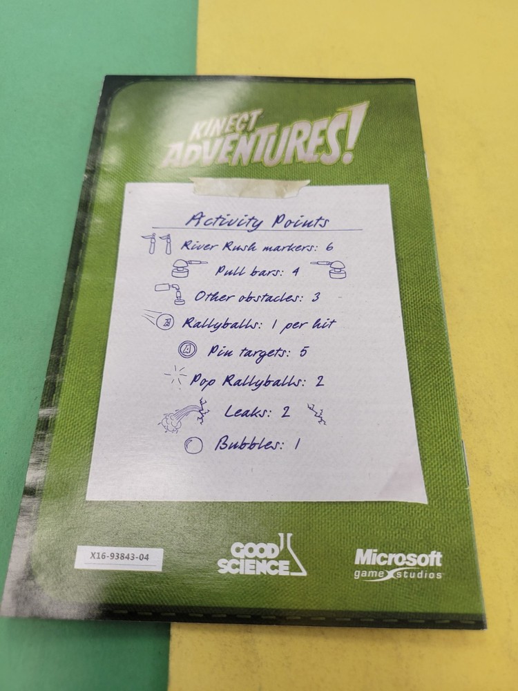 Kinect Adventures | Xbox 360 | Manual Only