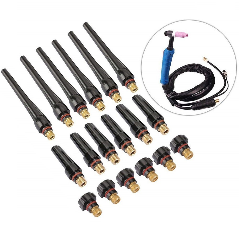 18PCS Back Cap Torch Kit for TIG Welding Compatible with WP17 WP18 WP26