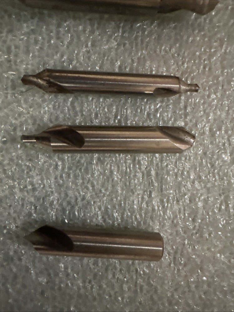 6 HSS Drill & Counter Sink Bits As Is 2 Broken Ends Needs Sharpening